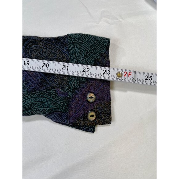 Stefano Man SKU 7660 Paisley Pattern Long Sleeve Multicolor Size XL - Picture 8 of 10